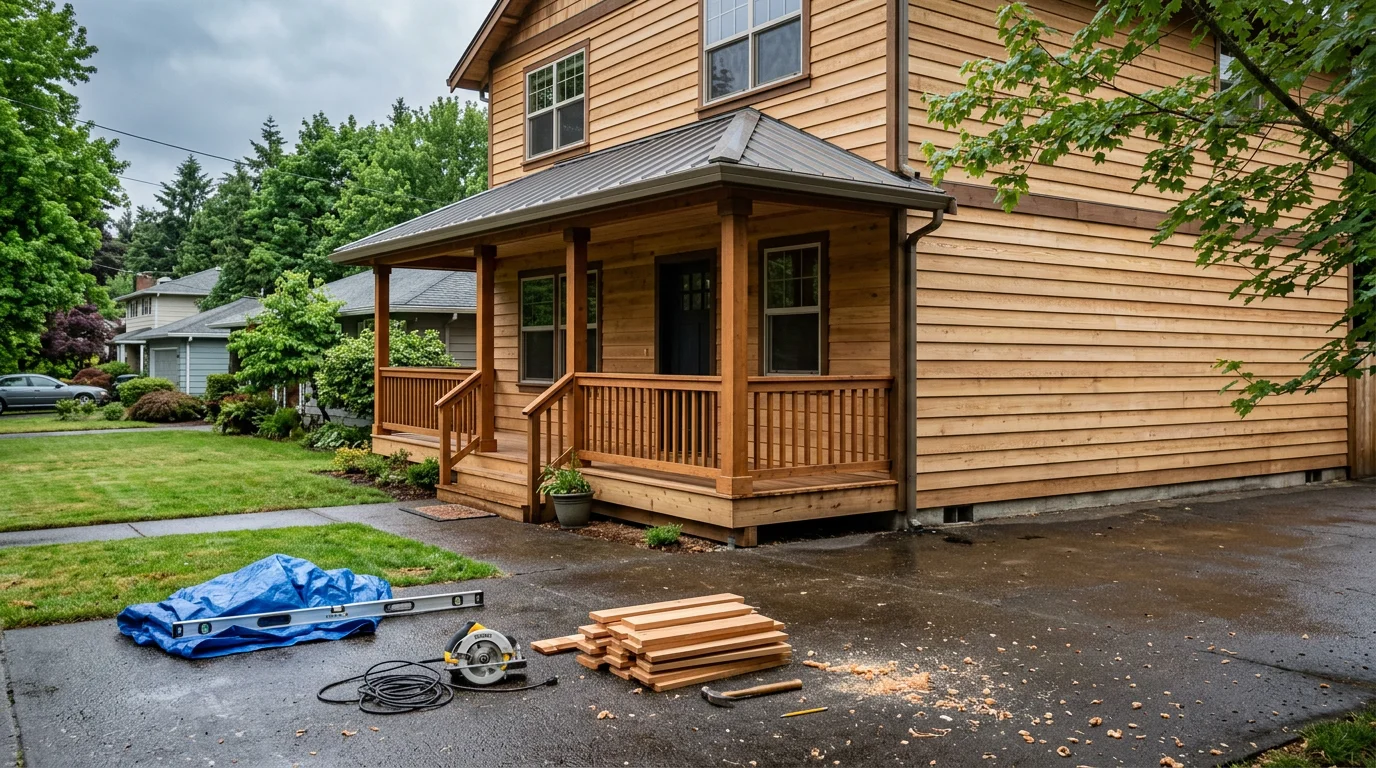 Oregon Builder Pros crew working on a home construction project in the Portland, Oregon area